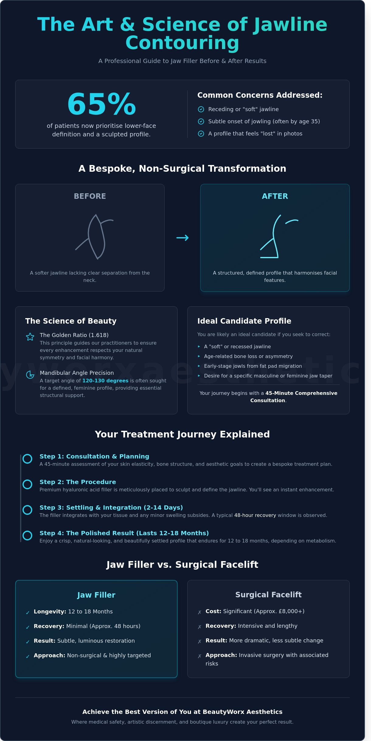 Jaw Filler Before and After: The Sophisticated Guide to Jawline Contouring