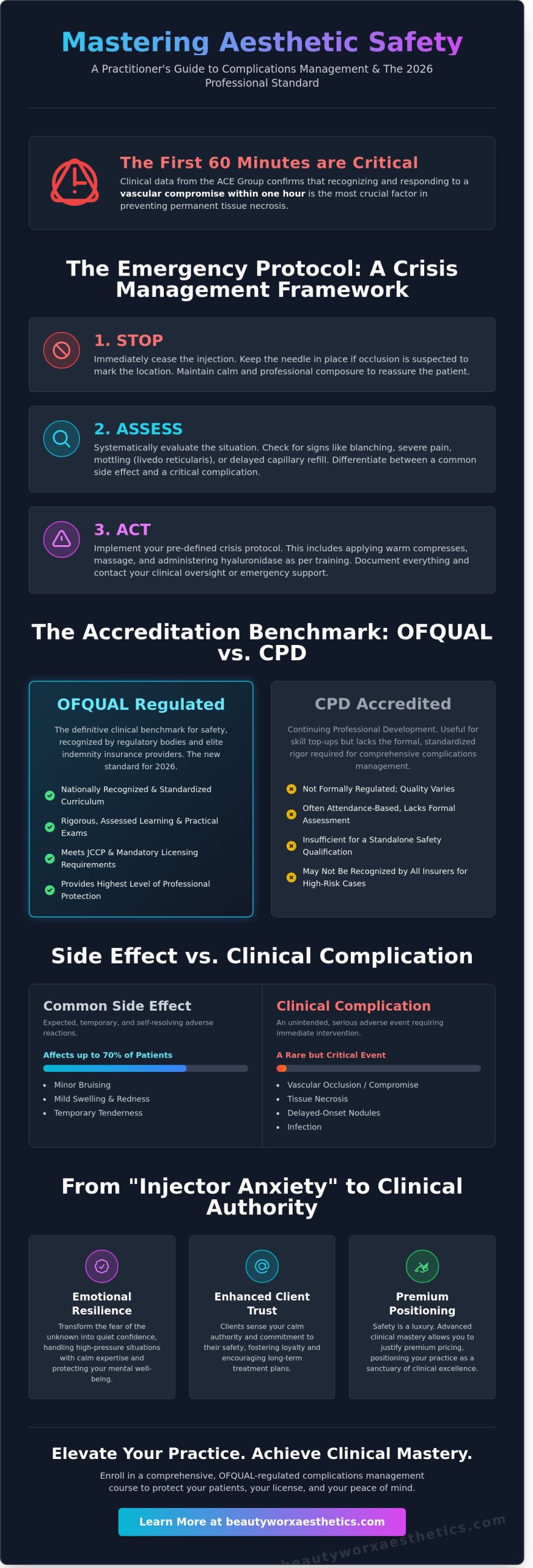 Mastering Aesthetic Safety: The Definitive Guide to a Complications Management Course